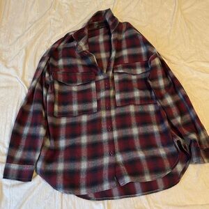 Vici Red and Blue Plaid Shirt